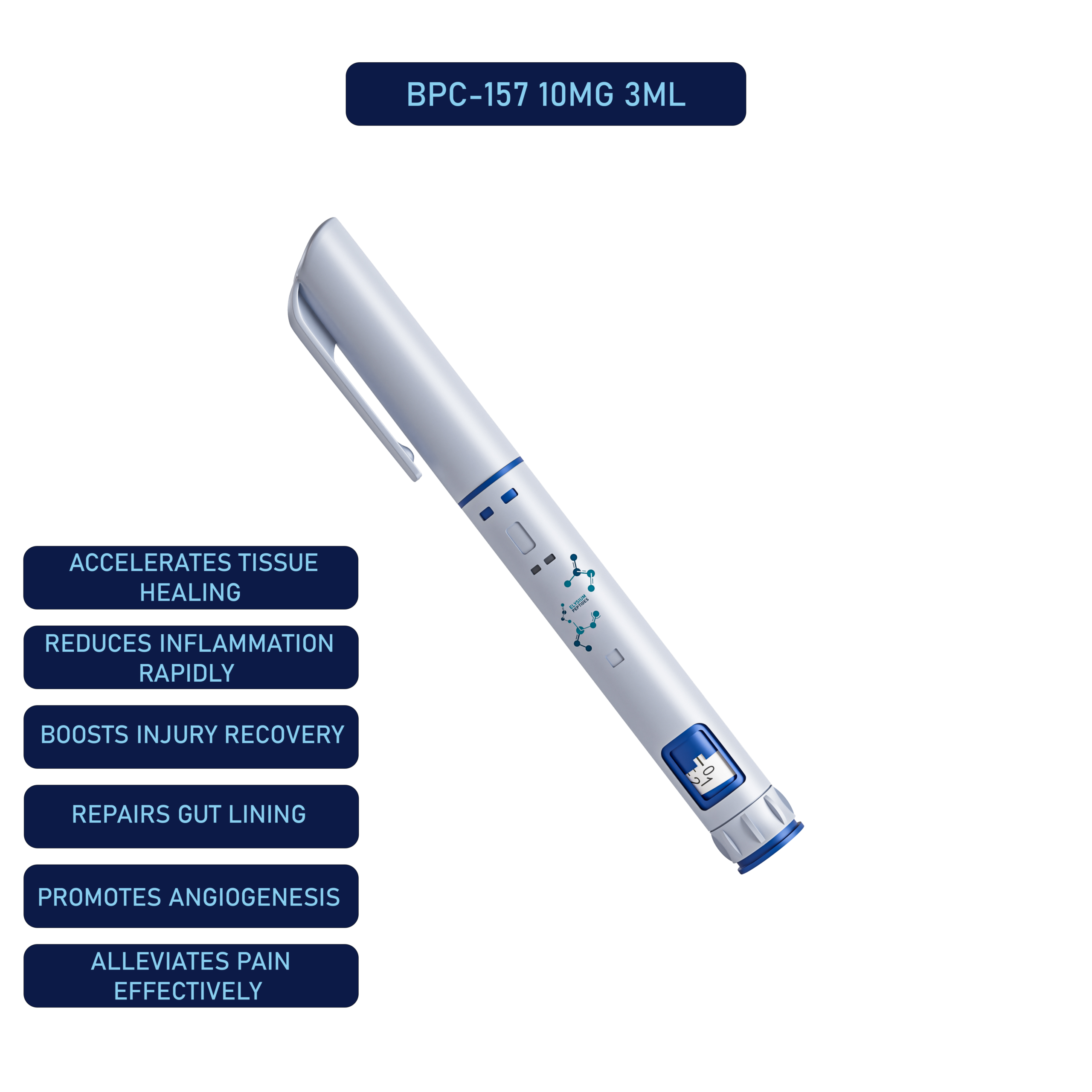 BPC-157 INJECTOR PEN 3ML BPC-157 INJECTOR PEN 3ML